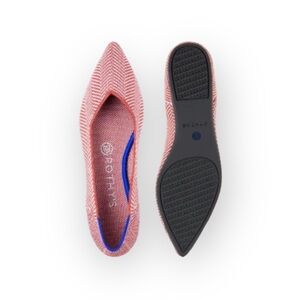 VHTF: Rothy’s ➤ The Point Flats ➤ Amber Metallic Herringbone ➤ 8M Ltd Ed Retired